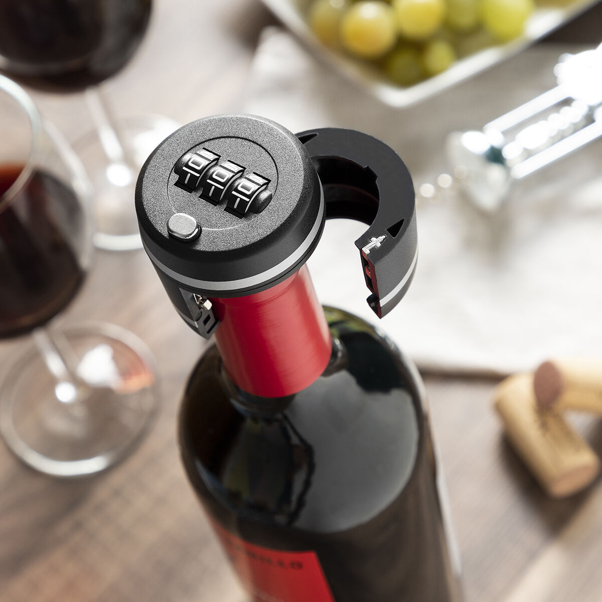 Cadeado para Garrafas de Vinho Botlock InnovaGoods